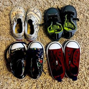 Vans and converse baby shoes
